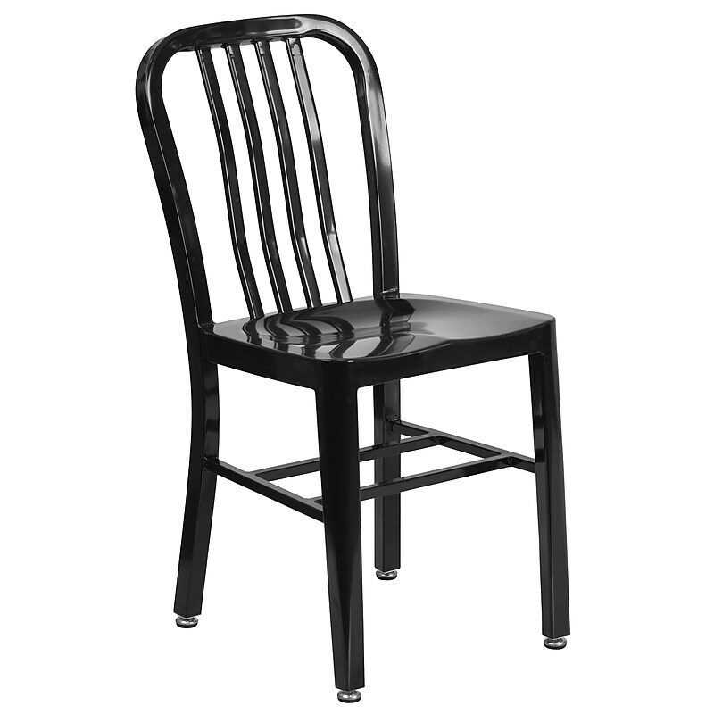 Flash Furniture Black Indoor Outdoor Chairs (CH6120018BK) image 1