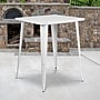 Flash Furniture Nolan Commercial Grade Square Metal Indoor-Outdoor Bar Height Table, White (CH5104040WH)~#|#~sp144473411_sc7