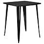 Flash Furniture Nolan Commercial Grade Square Metal Indoor-Outdoor Bar Height Table, Black (CH5104040BK)~#|#~sp144473544_sc7