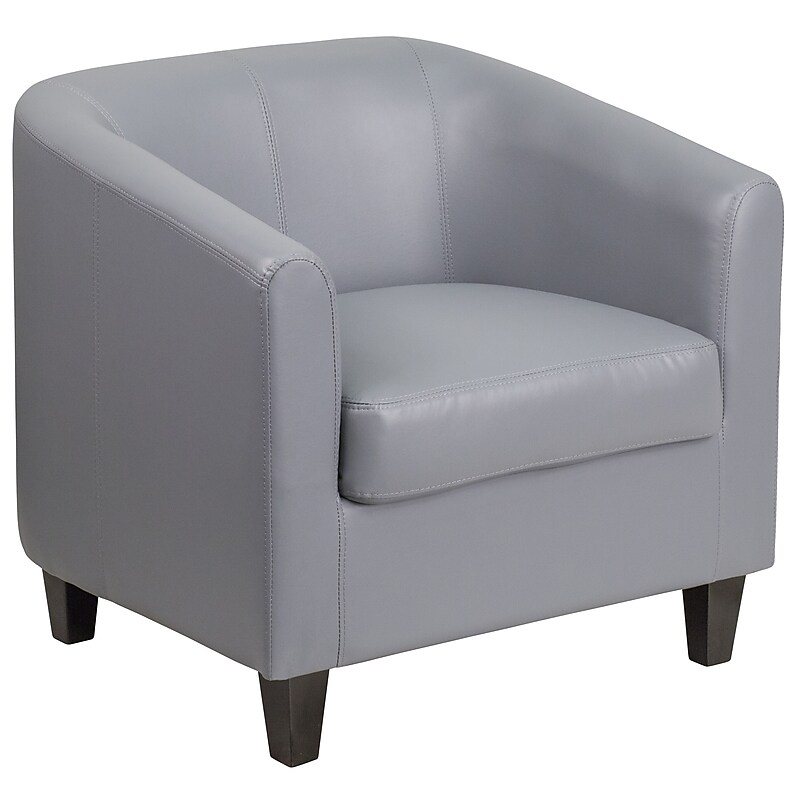 Flash Furniture Faux Leather Guest Chair, Gray (BT873GY) image 1