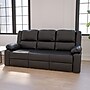 Flash Furniture Harmony Series 77" LeatherSoft Sofa with Two Built-In Recliners, Black (BT70597SOF)~#|#~sp144474220_sc7