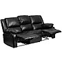 Flash Furniture Harmony Series 77" LeatherSoft Sofa with Two Built-In Recliners, Black (BT70597SOF)~#|#~sp144474473_sc7