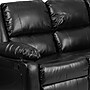 Flash Furniture Harmony Series 77" LeatherSoft Sofa with Two Built-In Recliners, Black (BT70597SOF)~#|#~sp144474475_sc7