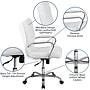 Flash Furniture Whitney Ergonomic LeatherSoft Swivel Mid-Back Executive Office Chair, White/Chrome (GO2286MWH)~#|#~sp144474503_sc7