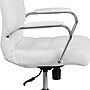 Flash Furniture Whitney Ergonomic LeatherSoft Swivel Mid-Back Executive Office Chair, White/Chrome (GO2286MWH)~#|#~sp144474506_sc7