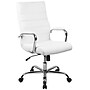 Flash Furniture Whitney Ergonomic LeatherSoft Swivel High Back Executive Office Chair, White/Chrome (GO2286HWH)~#|#~sp144474517_sc7