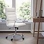 Flash Furniture Whitney Ergonomic LeatherSoft Swivel High Back Executive Office Chair, White/Chrome (GO2286HWH)~#|#~sp144474519_sc7