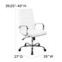 Flash Furniture Whitney Ergonomic LeatherSoft Swivel High Back Executive Office Chair, White/Chrome (GO2286HWH)~#|#~sp144474524_sc7