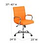 Flash Furniture Vivian Vinyl Swivel Mid-Back Executive Office Chair, Orange (GO2240ORG)~#|#~sp144474555_sc7