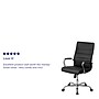 Flash Furniture Whitney Ergonomic LeatherSoft Swivel High Back Executive Office Chair, Black/Chrome (GO2286HBK)~#|#~sp144474634_sc7