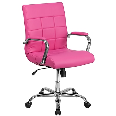 Flash Furniture Vivian Vinyl Swivel Executive Chair, Pink (GO2240PK) Simolary simolary.com
