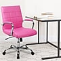 Flash Furniture Vivian Vinyl Swivel Mid-Back Executive Office Chair, Pink (GO2240PK)~#|#~sp144474650_sc7