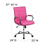 Flash Furniture Vivian Vinyl Swivel Mid-Back Executive Office Chair, Pink (GO2240PK)~#|#~sp144474656_sc7