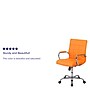 Flash Furniture Vivian Vinyl Swivel Mid-Back Executive Office Chair, Orange (GO2240ORG)~#|#~sp144474662_sc7