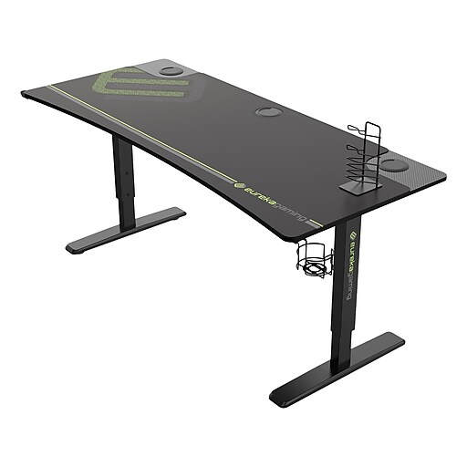 Eureka Ergonomic 63 Computer Gaming Desk, Black (GD0066-BK)