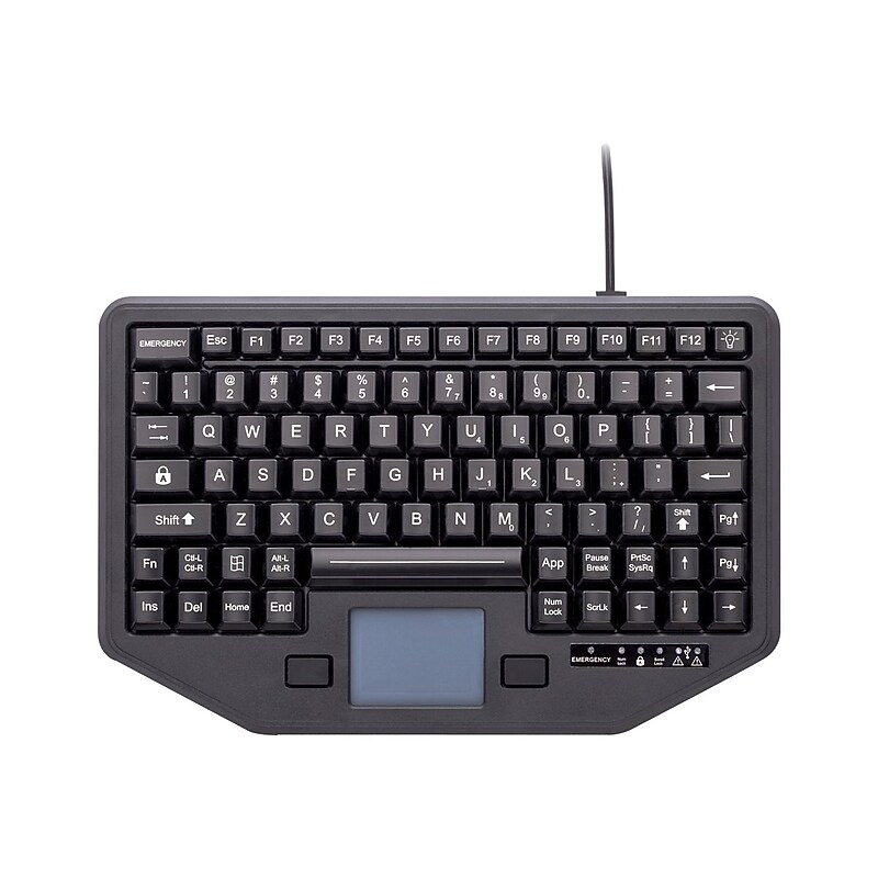 iKey Full Travel IK-88-TP-USB-P Keyboard and Mouse Combo, Black (IK-88-TP-USB-P) image 1
