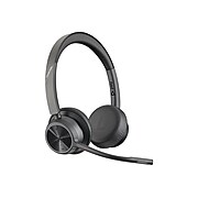 Plantronics Voyager 4320 UC Bluetooth On Ear Computer Headset, Black and Gray (218475-01)