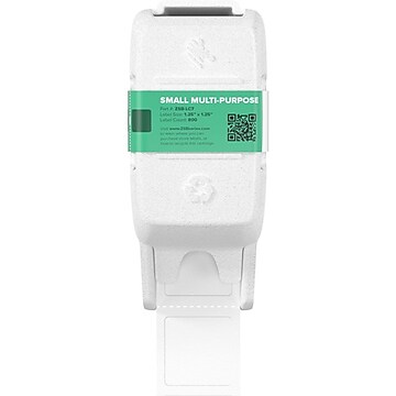 Zebra Small Multipurpose Label, 1.25" x 1.25", White, 800 Labels/Cartridge (ZSB-LC7)