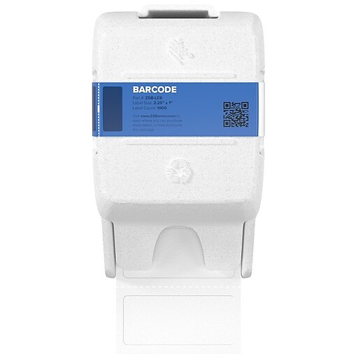 Zebra Barcode Label, 2.25