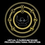 Enhance Voltaic Pro 7.1 Surround Gaming Headphones, USB, Black/Blue (ENVOH7L100BLEW)~#|#~sp144568080_sc7