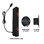 GOgroove SonaVERSE Clip-on USB-A Stereo Speaker with LEDs, Red (GGSVUSB200RDWS)~#|#~sp144568142_sc7
