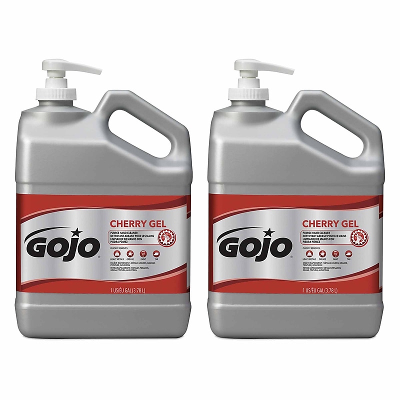 GOJO Cherry Gel Pumice Hand Soap, 1 gal.,2/Carton (2358-02) image 1