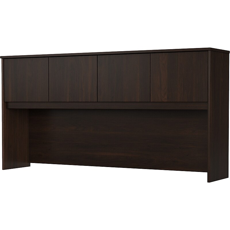 Bush Business Furniture Studio C 72"W Desk Hutch, Black Walnut (SCH172BW) image 1