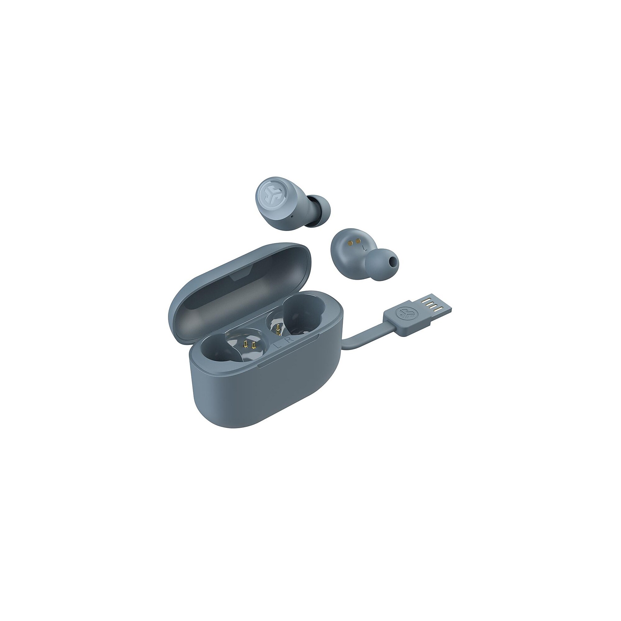JLab GO Air POP Wireless Earbuds Headphones, Bluetooth, Slate (EBGAIRPOPRSLT124) Sansujyuku sansujyuku.com