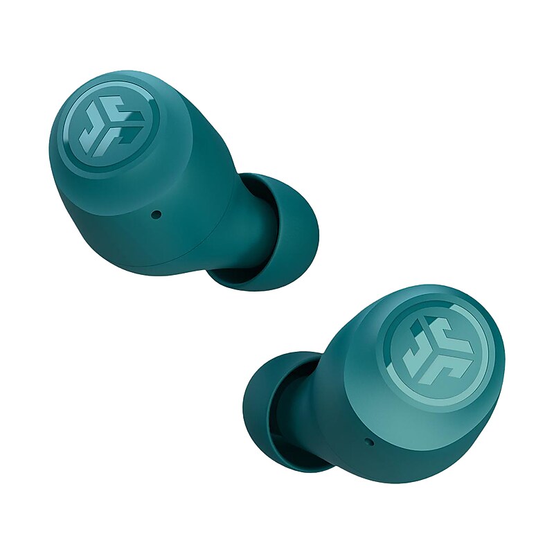 JLab GO Air POP Wireless Earbuds Headphones, Bluetooth, Teal (EBGAIRPOPRTEL124) image 1