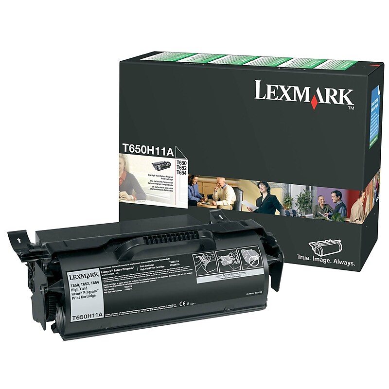 Lexmark T650 Black High Yield Toner Cartridge image 1