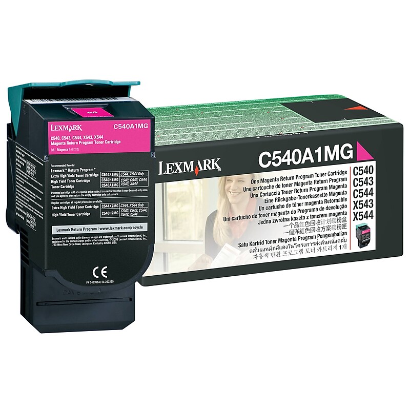Lexmark C540 Magenta Standard Yield Toner Cartridge image 1