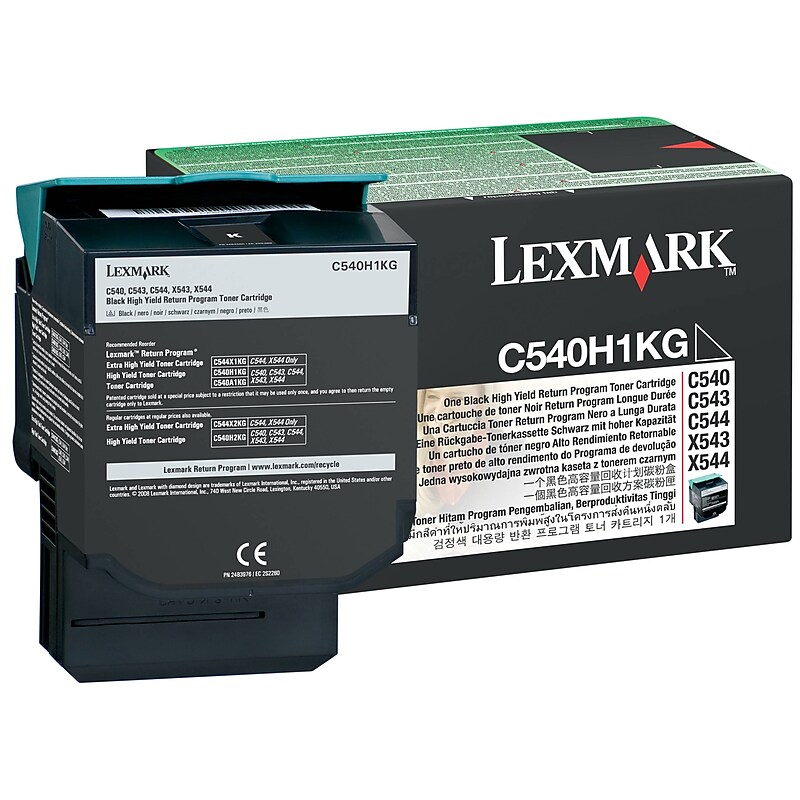 Lexmark C540 Black High Yield Toner Cartridge image 1