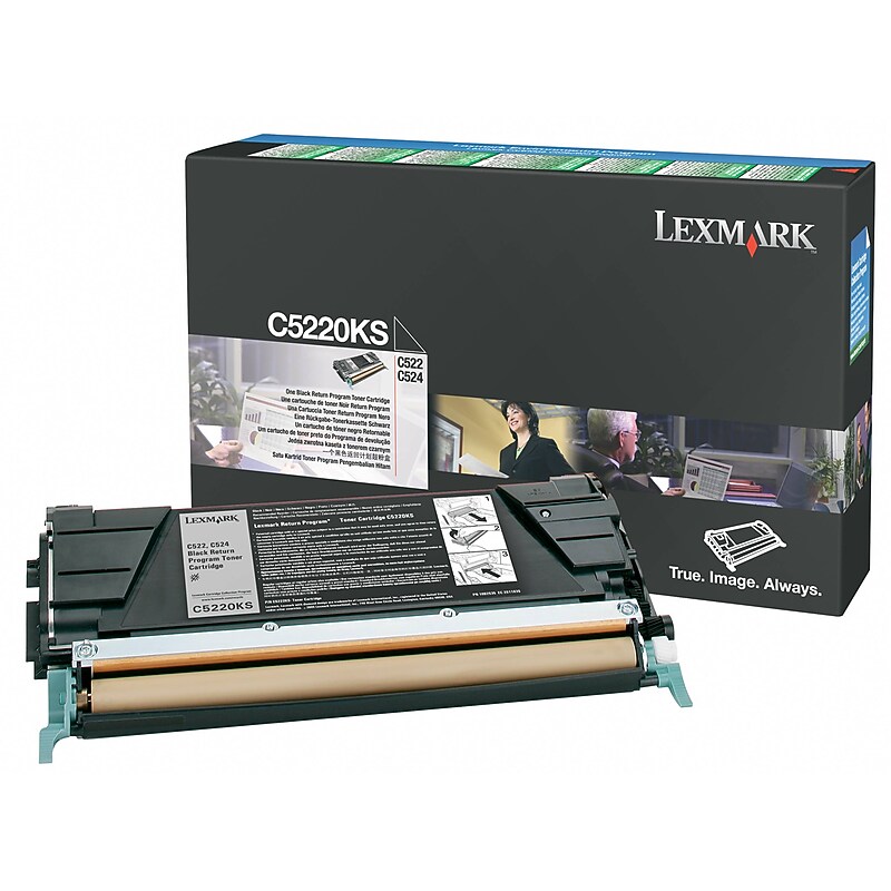 Lexmark C5220KS Black Standard Yield Toner Cartridge image 1