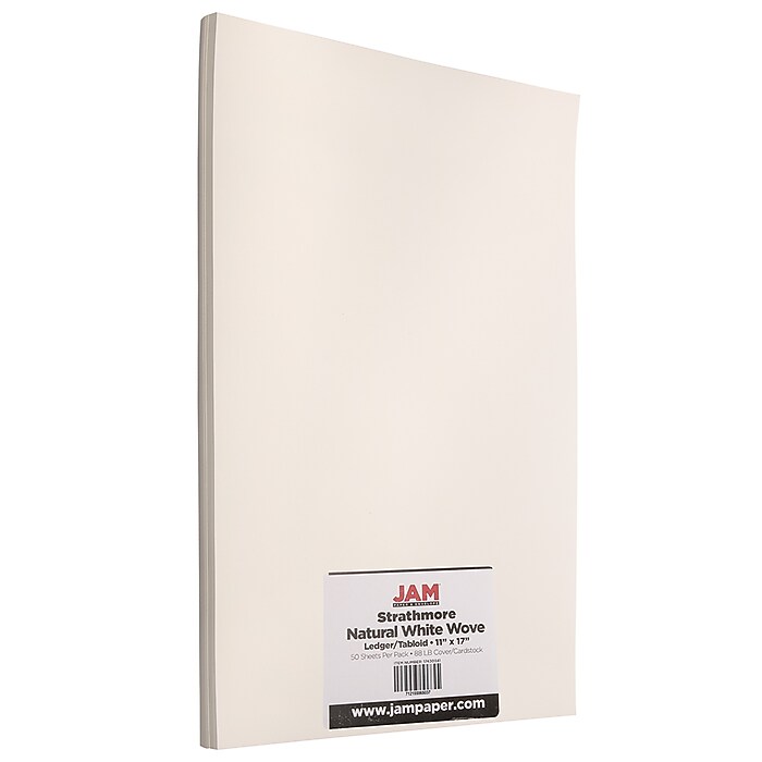 JAM Paper Strathmore 88 lb. Cardstock Paper, 11
