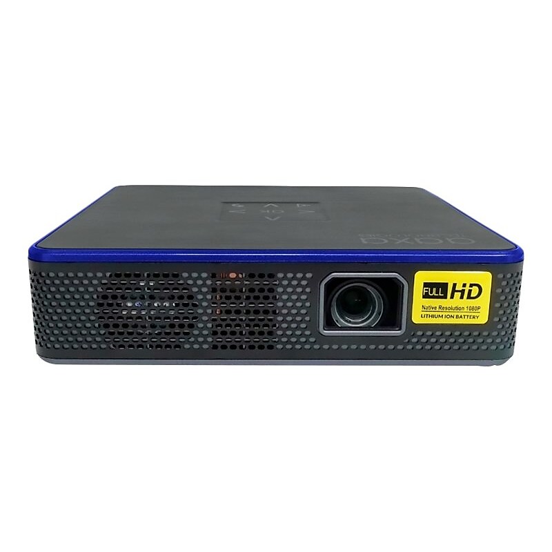 AAXA M7 Business DLP Portable Projector, 3 Hour Battery, Black/Blue (MP-700-01) image 1