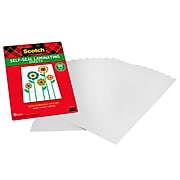 Scotch™ Self-Seal Single-Sided Laminating Sheets, Letter Size, 10/Pack (LS854SS-10)