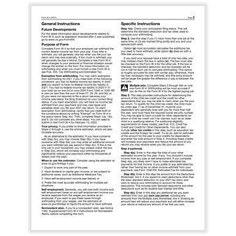 ComplyRight W-4 Tax Forms, Laser, Pack of 50 (A1393)