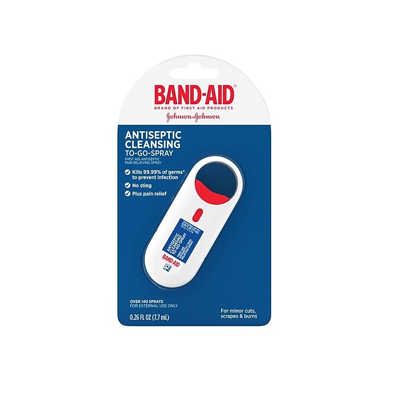Band-Aid Brand Antiseptic To-Go-Spray, 0.26 Fl. Oz (105644) image 1
