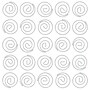JAM Paper Circular Small Paper Clips, White, 2 Packs of 50 (2187139B)~#|#~sp145003460_sc7