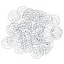 JAM Paper Circular Small Paper Clips, White, 2 Packs of 50 (2187139B)~#|#~sp145003473_sc7
