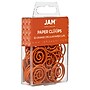 JAM Paper Colored Circular Paper Clips, Round Paperclips, Orange, 2 Packs of 50 (21827540B)~#|#~sp145003476_sc7