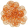 JAM Paper Colored Circular Paper Clips, Round Paperclips, Orange, 2 Packs of 50 (21827540B)~#|#~sp145003484_sc7
