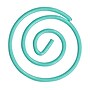 JAM Paper Circular Small Paper Clips, Teal, 2 Packs of 50 (21832066B)~#|#~sp145003492_sc7
