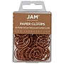 JAM Paper Circular Small Paper Clips, Rose Gold, 2 Packs of 50 (21832061B)~#|#~sp145003494_sc7