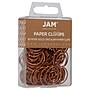 JAM Paper Circular Small Paper Clips, Rose Gold, 2 Packs of 50 (21832061B)~#|#~sp145003500_sc7