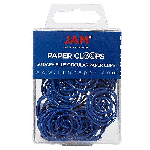 Clips Redondos Paquete de 50 Naranja JAM PAPER Clips Redondos para Papel