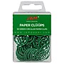 JAM Paper Colored Circular Paper Clips, Round Paperclips, Green, 2 Packs of 50 (2187135B)~#|#~sp145003505_sc7