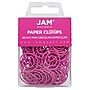 JAM Paper Circular Small Paper Clips, Hot Pink Fuchsia, 2 Packs of 50 (2187136B)~#|#~sp145003506_sc7