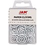JAM Paper Circular Small Paper Clips, White, 2 Packs of 50 (2187139B)~#|#~sp145003515_sc7
