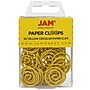 JAM Paper Circular Small Paper Clips, Yellow, 2 Packs of 50 (2187140B)~#|#~sp145003516_sc7